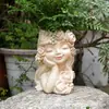 Transfronterizo Nuevo Exterior Jardín Hogar Adornos de Ángel Maceta de Hada Branquias Corona Fábrica de Artesanías de Resina