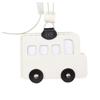 Porta-cartão de chave de couro fofo simples, ornamentos de carro, conjunto de certificados de desenho animado, porta-cartão de acesso para refeição de estudante