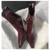 Botas Delgadas de Tacón Alto Chuyuji, Botas Elásticas, Punta Fina, Cierre Trasero, Estilo Sexy Otoño e Invierno, Botines Cortos Llamativos para Mujer