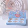 Caja de embalaje para pastel del Día del Niño, decoración, 6 tableros de fondo de dibujos animados, vaso de papel transparente, postre, niño y niña, enchufable