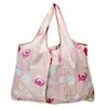 Bolsa de Hombro Plegable Nueva de Dibujos Animados Transfronteriza Bolsa de Compras Grande Portátil de Gran Capacidad Bolsa de Compras para Supermercado