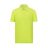 Camisa polo de color sólido de manga corta para hombre, tacto frío con nitrógeno líquido para baño de hielo, ropa de trabajo de verano, camiseta uniforme de equipo corporativo de manga corta
