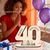 Adornos Digitales para Billetera de Cumpleaños Nuevos Transfronterizos Madera 2D Estilo Simple Decoración de Escritorio Manualidades Adornos