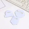Venda Direta da Fábrica Porta-Crachá de Alfinete de Segurança de Plástico Branco Universal Empresa Funcionário Crachá de Identificação Alfinete de Rosca Crachá de Identificação