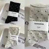 Calcetines para Mujer con Bordes Enrollados y Lunares, Calcetines de Algodón a Media Pantorrilla, Estilo Jk, Calcetines de Verano para Mujer al por Mayor, Antideslizantes, Casuales, Versátiles, de Longitud Media, Absorbentes del Sudor