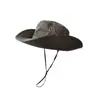 Sombrero de Sol de Verano para Hombre, Secado Rápido, para Exteriores, Montañismo, Deportes, Protección Solar, Malla Transpirable, Visera Solar, Sombrero de Sol Plegable, Sombrero de Pescador