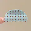 Pinza para el pelo de estrella con garra y estampado de leopardo estilo retro, dulce y fresca, para recogidos, pinza de acetato de gato y tiburón, accesorio de pelo elegante en forma de corazón