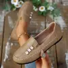 Nuevos mocasines sin cordones de estilo europeo y americano, con un diseño floral retro, suela plana, punta redonda y cómodos para el uso diario