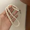 Collar de Perlas Barrocas para Mujer Lujo Accesible Nicho Diseño de Alta Gama Cadena de Clavícula Retorcida Multicapa Accesorios de Collar para Mejor Amiga