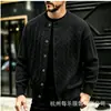 Cross2026 Otoño Invierno Nuevo Suéter de Punto Trenzado de Cuello Redondo para Hombre Ropa de Punto Moda Juvenil Chaqueta Cardigan Casual para Hombre