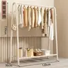 Perchero de Pie para Dormitorio, Perchero Simple, Colgador de Ropa, Estante de Almacenamiento Interior, Barra para Secar Ropa