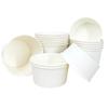 Tazones y Vasos Desechables Blancos de Papel de 7.5 Oz/330/500/850 ml para Degustación, Uso en Casa, Para Llevar y Empaque de Comida Rápida