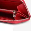 Bolsa de Mão Feminina em Couro de Crocodilo Carteira Feminina Longa Elegante Carteira com Múltiplos Cartões Bolsa de Cartão Feminina