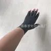 Guantes de cáñamo grises de punto grueso de medio dedo para exteriores, transpirables, para entrenamiento deportivo, protección para montar, guantes para articulaciones, fabricantes de origen