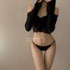 Dulce chica dopamina ~ sexy puro deseo ropa interior de seda de hielo para mujer verano sin costuras delgadas delgadas delgadas tiras delgadas bragas de cintura baja para mujer