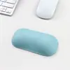 Apoio de Pulso em Couro Elástico e Silicone, Material Amigo da Pele, Textura de Pele de Ovelha, Apoio de Pulso para Mouse em Silicone, Tamanho Pequeno