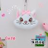 Peluche gato Kate cuero negro KT gato monedero llavero colgante lindo kappabala bolsa para monedas bolsa para cable de datos