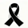 Broche de Fita Rosa com Gotejamento de Óleo Preto Emblema de Liga Metálica Logo de Publicidade de Bem-Estar Público para Cuidados com o Peito Acessórios de Logo