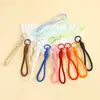 Cor Dopamina Corda Trançada Feita à Mão Mosquetão de Mola Cordão Chaveiro Pacote de Material DIY Bonecos Pendurados Pingentes Corda de Celular