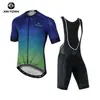 Xintown Estilo Estrela Roupa de Ciclismo de Manga Curta de Verão Nova Roupa e Calças de Ciclismo Conjunto de Suspensórios para Ciclismo de Verão