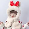 Gorro y bufanda para niños, gorro de una pieza, invierno, con felpa, extra grueso, gorro con protección para orejas de bebé, niño, niña, a prueba de viento, conjunto de dos piezas, moderno