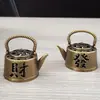 Mini Tetera de la Fortuna Quemador de Incienso Nube de Incienso Zen Incienso de Sándalo Quemador de Incienso Metálico Quemador de Incienso Venta al por Mayor