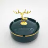 Mango Simple para Tapa de Olla de Ciervo Sika Caja de Empaque Caja de Pañuelos Tapa de Botón de Olla Decoraciones Ciervo de Metal