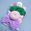 2020 Nova Faixa de Cabelo para Bebê Acessórios de Cabelo Elásticos para Bebê Faixa de Cabeça com Laço de Renda de Nylon para Crianças Conjunto de Três Peças