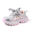 Tênis Esportivo Feminino 2025 Novo Primavera e Outono Sapatos Casuais para Meninas Pequenas Sapatos de Pai Tênis de Corrida para Bebê Menina