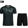 Uniforme de futebol para treino e competição de jovens, uniforme de time infantil e adulto de manga curta, conjunto de futebol masculino