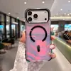 Fornecimento direto da fábrica Capa de celular magnética camaleão para iPhone17ProMax, resistente a arranhões PC+TPU com botões de liga de alumínio