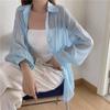Boa Qualidade, 11 Cores, Novo Estilo Verão 2026 Cardigã Externo de Chiffon com Pérolas Camisa com Proteção Solar para Mulheres