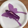 Nuevo Clip de Mariposa de Acetato de Estilo Francés, Suave y de Alto Temperamento, Pinza de Tiburón Dulce y Colorida para la Parte Posterior de la Cabeza