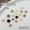 Nueva Simulación Ins Rosa Joyería de Uñas Explosiva Camelia Tallada Suave Diamante Haina Celebridad de Internet Usar Accesorios de Armadura