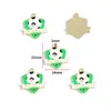 Chaveiro Pingente de Liga Metálica DIY com Gotejamento de Óleo Copa do Mundo Esportiva Futebol Pingente de Emblema Comemorativo W538