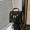 2024 Nova moda laço moda mochila feminina estilo coreano multi-funcional casual portátil bolsa de ombro crossbody bag