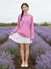 Camiseta de Manga Larga de Color Sólido con Cuello Henley para Hombre, Nuevo Estilo de Primavera, Ajuste Holgado Minimalista con Decoración de Botones, Top Casual para Pareja para Mujer, Moderno