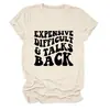 Cara difícil Amazon eBay Estação Independente Casual Simples Feminina Gola Redonda Manga Curta Camiseta