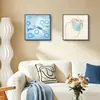 Pinturas decorativas para sala de estar, estilo pequeno e fresco, arte de parede para quarto de criança, pinturas em aquarela calmantes e sonhadoras, impressões de arte com tema de macaron, atacado