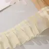 Em estoque cinto de chifon preto 2cm renda com desconto renda feita à mão acessórios de renda diy cinto de renda plissado atacado