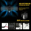 DxzImpuestos No IncluidosTira Larga 6 Pulgadas Forma Recta 32LED Luz de Conducción Antiniebla Tipo Reflector Floodlight Luz de Trabajo LED