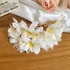 Pinza para el pelo de flor de ganso color amarillo pastoral francés, Pinza de pico de pato de nicho moderna y elegante, Accesorio para el pelo dulce estilo vacacional para fotos