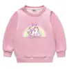 Otoño e Invierno 2020 Ropa nueva para niños niñas suéter de unicornio para bebé con felpa extra gruesa abrigo superior