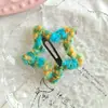 Grampo de Cabelo Estrela de Cinco Pontas Grande de Lã Colorida Presilha de Cabelo Estrela Infantil Presilha Lateral Bb Presilha para Franja Feminina Acessório de Cabelo Adorno de Cabeça para Meninas