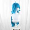 [Tongchuan] la gloria del rey Dolia Azul Cielo Cabeza Giratoria Cuero Nivel Superior Cabello Largo peluca de cosplay