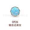 Clavo para oreja Jiang Ti F136 Ti Aobao con rosca de fondo plano, aleación de titanio G23, joyería para perforar el oído