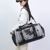 Bolsa Esportiva Fitness com Cordão Moda Separação Úmido/Seco Bolsa para Natação Yoga Leve Grande Capacidade Ombro Único Transversal Bolsa de Viagem