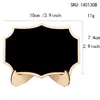 Adorno de pizarra mini tamaño pulgar creativo en stock, tablero de dibujo para niños, tablero de escritura para decoración del hogar, tablero de mensajes de pie