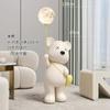 Decoración de piso grande para sala de estar, hogar, oso polar de lujo ligero, puerta de gabinete de TV, decoraciones de almacenamiento de bienvenida, oso violento