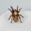 Novo estilo Opala aranha broche Europeu e Americano retro exagerado inseto corpete terno personalizado pino acessórios